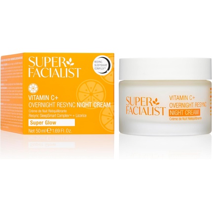 Super Facialist Vitamin C Overnight Resync Night Cream 50ml Super Glow