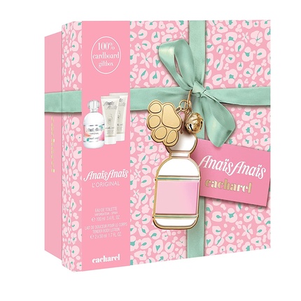 Cacharel Anais Anais Eau de Toilette Spray Perfume for Women Gift Set - EDT and Lotion