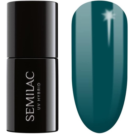 Semilac 074 UV Hybrid Nail Polish Prussian Blue 7ml
