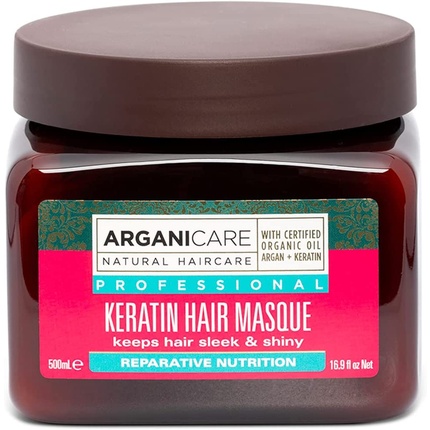 Arganicare Keratin Hair Masque with Certified Organic Argan Oil 500ml