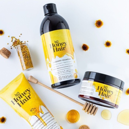 Barwa Honey Hair Moisturizing Regenerating Shampoo Conditioner for Dry Damaged Hair