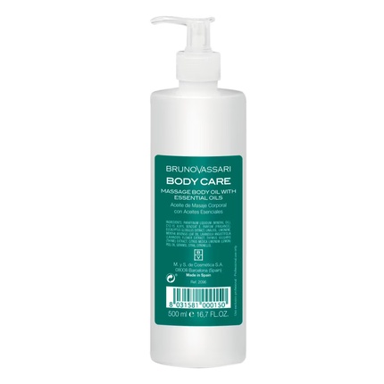Bruno Vassari Body Care With Seaweed Extracts Tonifying Massage Oil 500 Ml