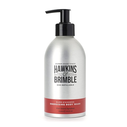 Hawkins & Brimble Men's Eco-Refillable Bodywash 300ml Moisturizing and Naturally Fragranced - Bottle for Life Eco-Friendly