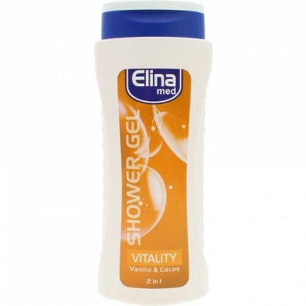 Elina Med 2in1 Skin & Hair Shower Gel Vanilla & Coconut 300ml