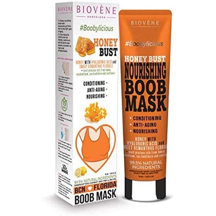 Biovène Honey Bust Boob Mask with Honey, Hyaluronic Acid and Sweet Osmanthus Florals 75ml