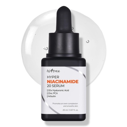 ISNTREE Hyper Niacinamide 20 Serum 20ml with 10x Hyaluronic Acid - Helps Minimize Enlarged Pores and Even Skin Tone