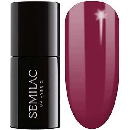 Semilac 098 UV Hybrid Nail Polish Elegant Cherry 7ml