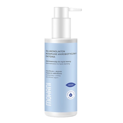 Mohani Moisturizing Dermoemulsion For Face Cleansing With Gluconolactone, Ectoin, And Microbiome Complex 150g