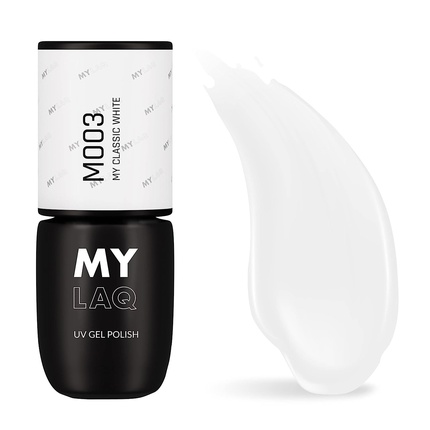 MYLAQ UV Nail Polish My Classic White 5ml