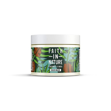Faith In Nature Coconut and Shea Butter Hair Mask Moisturizing Vegan and Cruelty-Free 300ml