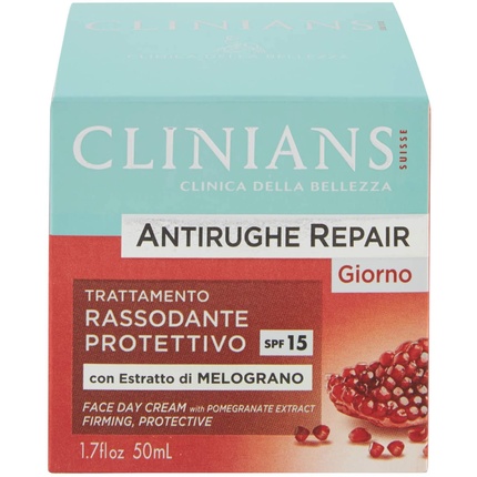 Clinians Daily Anti-Wrinkle Firming Active Face Day Cream with Pomegranate Extract 50ml