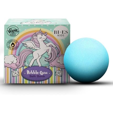 Unicorn Fizzing Bath Bomb - Refreshing Bubble Gum Scent Vegan & Natural