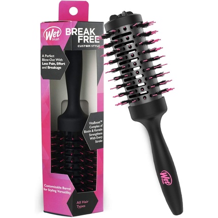 WetBrush Fast Dry Customizable Round Brush with Ultra Soft Intelliflex Bristles