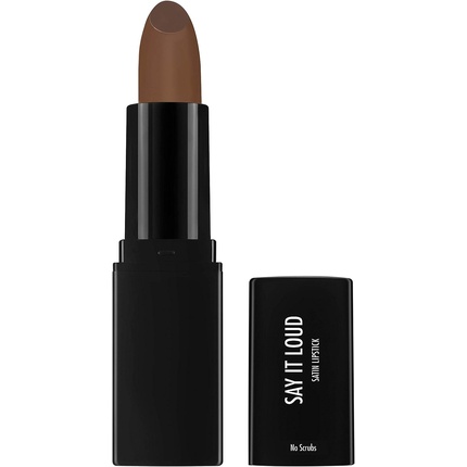 Sleek MakeUP Say it Loud Satin Lipstick No Scrubs Dark Brown 1.16g