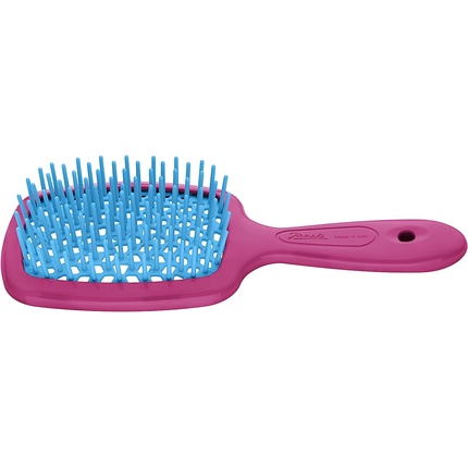 Jäneke Small Superbrush Fuchsia/Turquoise with Honeycomb Structure