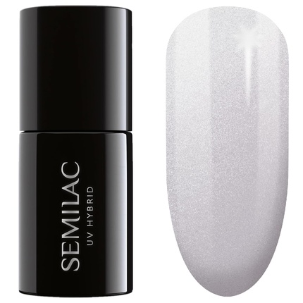 Semilac UV Nail Polish Hybrid 237 White Pearl 7ml Wedding Pearls Collection