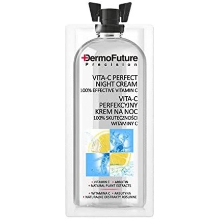 DERMOFUTURE Anti-Wrinkle Lightening Night Cream with Vitamin C 12ml