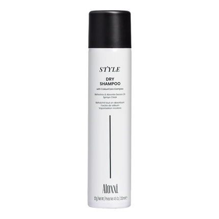 Aloxxi Dry Shampoo - Clear Spray for Dark Hair with Green Fragrance