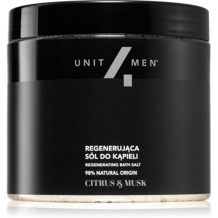 Unit4Men Bath Salt Citrus & Musk 700g - Revitalizing