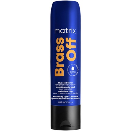 Matrix Anti-Orange Conditioner with Pigments for Brown Hair - Brightening, Toning, and Nourishing - Shiny and Strong Hair with Calibrated Pigments and Ceramides Brass