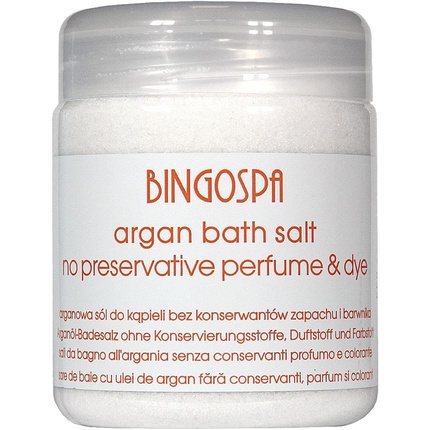Bingospa Argan Bath Salt for Whirlpools, Spa Treatments and Peeling 550g