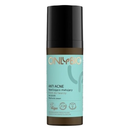 Anti-Acne Moisturizing Mattifying Face Cream for Day with Matcha