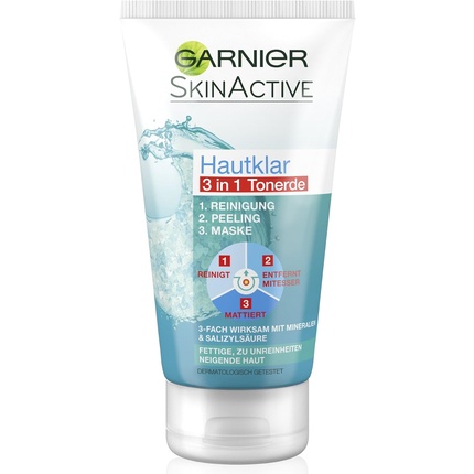 Garnier Clear Skin 3 in 1 Cleansing Exfoliating Mask 150ml
