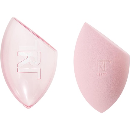 Real Techniques Sunrise To Sunset Miracle Complexion Sponge with Travel Case Pink