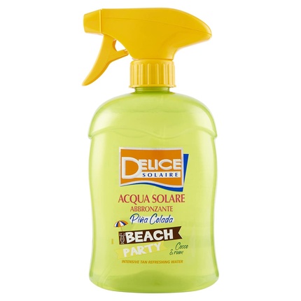DELICE SOLAIRE Bronze Solar Water Beach Party Piña Colada 500ml Tanning Water for Instant Freshness - Dermatologically Tested