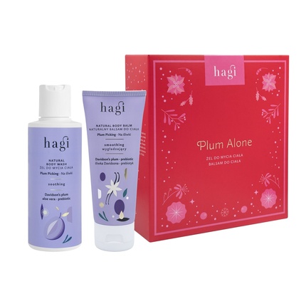 Hagiset Plum Alone Body Balm 75ml And Body Wash Gel 150ml