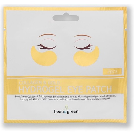 Beauugreen - Collagen & Gold Hydrogel Eye Patch Hydrogel Eye Flakes 2pcs