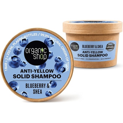 ORGANIC SHOP Blueberry Anti-Yellow Solid Shampoo 60g