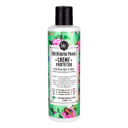 Lola Brasil Linha BE(M) DITA PRAIA Creme Protetor Pre/Pos Sol e Mar 250g Be(M) dita Beach Collection - Pre/Post Beach and Ocean Protective Cream 8.81 Oz