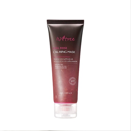 ISNTREE Real Rose Calming Face Mask 3.38 fl. oz. Moisturizing Nourishing and Soothing with 60% Damask Rose Water Amino Acids Complex and Hyaluronic Acid