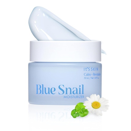 It'S SKIN Blue Snail Cream Daily Face Moisturizer with Snail Mucin Essence Centella Asiatica and Niacinamide Hydrating Face Cream for Lively Skin Korean Moisturizer Face Cream 1.69 Fl oz