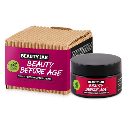 Beauty Jar Beauty Before Age Youth Preserve Face Cream with Centella Asiatica, Acmella Flower Extract and Avocado Oil 2.03 Fl Oz 60ml