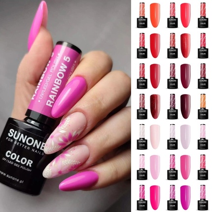 Sunone Soak Off Hybrid UV LED Flexy Gel Manicure Pedicure Nails Colours 5ml