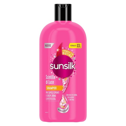 Sunsilk Shampoo with Sparkles of Light Detangling Shampoo Gives Hair Shine Active-Fusion Formula with Jojoba Oil Collagen and Biotin XXL-Size 810ml