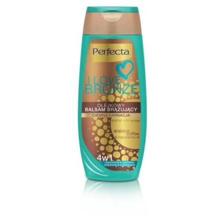 Perfecta I Love Bronze Oil Bronzing Lotion 4in1 Dark Tan 250ml