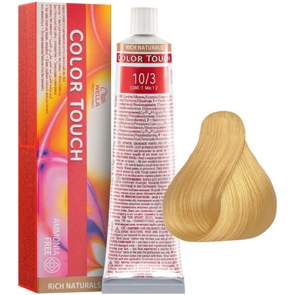 COLOR TOUCH Professional 10-3 Golden Platinum Blonde Hair Coloring