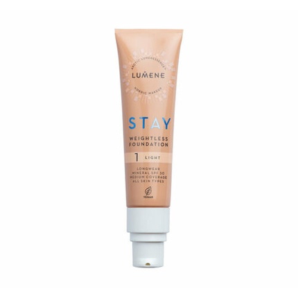 Lumene Stay Foundation Liquid Makeup 30ml - Shade 1 Light