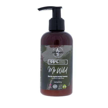 4organic Mr Wild Root Citrus Beard and Face Cleanser 200ml