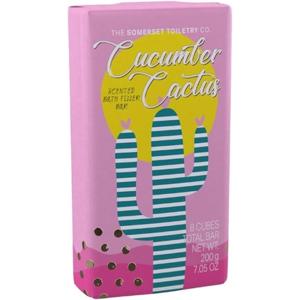 The Somerset Toiletry Company Scented Bath Fizzer Bar Cucumber Cactus 200g 7.05oz
