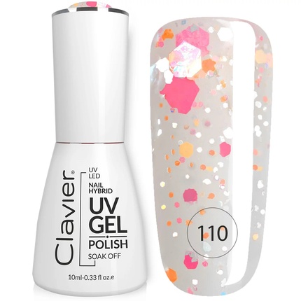 Clavier Luxury Nail Hybrid Uv Gel Hybrid Nail Polish 110 Fizzy Drink 10ml