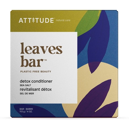 ATTITUDE Hair Conditioner Bar Plant and Mineral-Based Plastic-Free Beauty Care 113g Sea Salt
