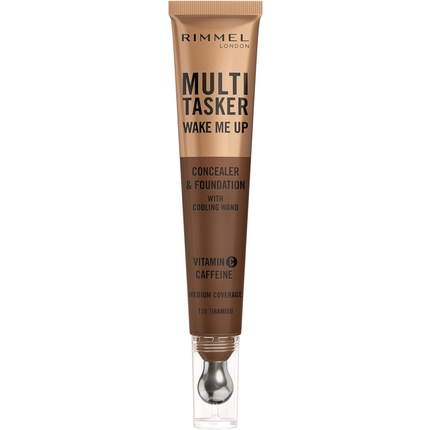 Rimmel Multi-Tasker Wake Me Up Foundation & Concealer 120 Tiramisu