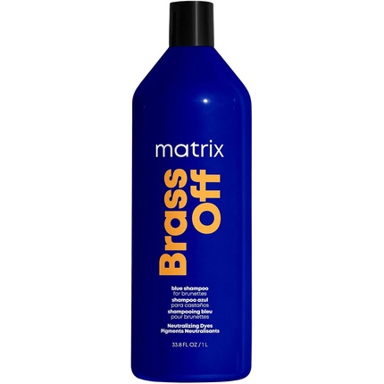 Matrix Brass Off Blue Toning Shampoo to Correct Orange Undertones on Lightened Hair 1000ml