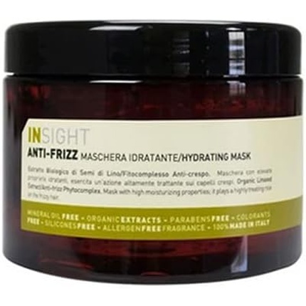 INSIGHT Anti-Frizz Hydrating Hair Mask Hair Fiber Repair Treatment 500ml