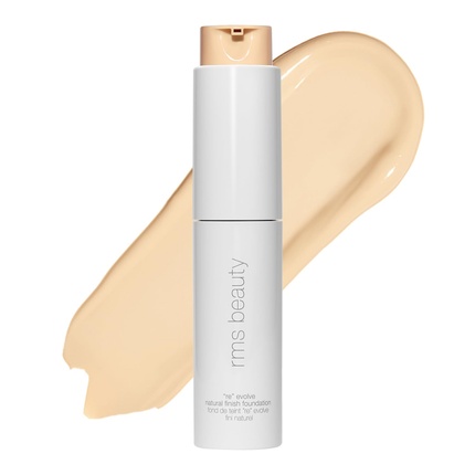 RMS Beauty ReEvolve Natural Finish Foundation Liquid Face Makeup Skin Tint Refillable Pump 00 Full Size