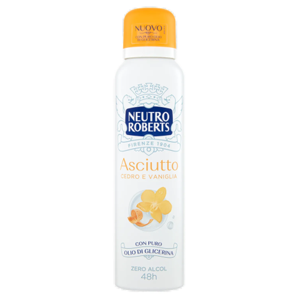 Neutro Roberts Deodorant Spray Dry Cedar & Vanilla 150ml